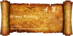 Almay Mihály névjegykártya